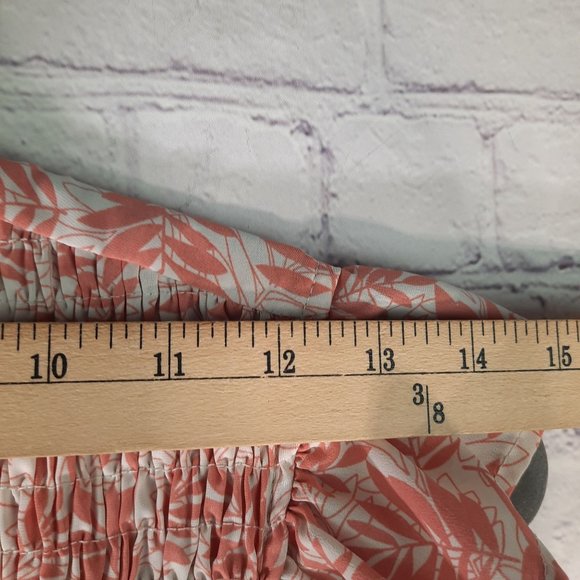 Hayden Los Angeles Botanical Print Smocked Ruffle Shoulder Dress - Picture 8 of 11